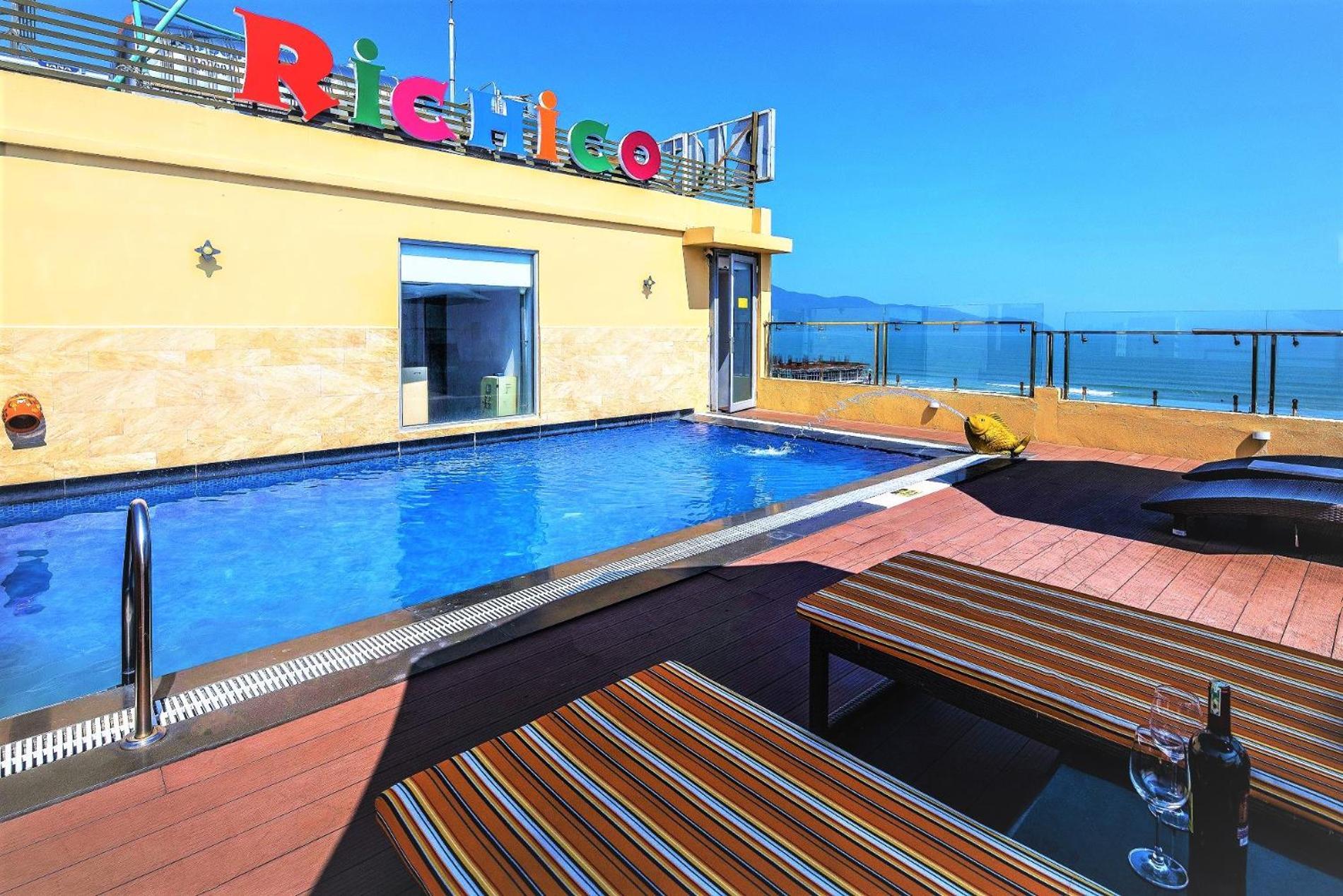דה נאנג Richico Garden Beach Hotel מראה חיצוני תמונה